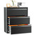 Lateral File Cabinet 3 Drawer, Metal File Cabinets for Home Office, Locking File Cabinet for Letter/Legal/F4/A4 Size Hanging Files, Easy Assembly, Black Lateral File Cabinet 3 Drawer, Metal File Cabinets for Home Office, Locking File Cabinet for Letter/Legal/F4/A4 Size Hanging Files, Easy Assembly, Black