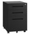 3 Drawer Metal Rolling File Cabinet Under Desk Filing Cabinet Black 3 Drawer Metal Rolling File Cabinet Under Desk Filing Cabinet Black