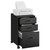 Mobile File Cabinet, 3 Drawers Filing Cabinet with Wheels, for Home Office, for A4, Letter Sized Documents, Adjustable Hanging Rail for File Folders, Ink Black Mobile File Cabinet, 3 Drawers Filing Cabinet with Wheels, for Home Office, for A4, Letter Sized Documents, Adjustable Hanging Rail for File Folders, Ink Black