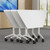 Modern Modular Folding Conference Table, 1 Pack Flip Top Training Desk with Wheels, Mobile Meeting Room Table for Office, Classroom, or Executive Space Modern Modular Folding Conference Table, 1 Pack Flip Top Training Desk with Wheels, Mobile Meeting Room Table for Office, Classroom, or Executive Space