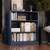 Solid Wood Bookcase - 3-Tier Floor Standing Bookshelf - 36" Short Storage Shelf, 32” W - Navy Blue, Display Furniture for Room, Renewable 100% Eco-Friendly Wood, Made in Brazil Solid Wood Bookcase - 3-Tier Floor Standing Bookshelf - 36" Short Storage Shelf, 32” W - Navy Blue, Display Furniture for Room, Renewable 100% Eco-Friendly Wood, Made in Brazil