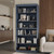 Solid Wood Bookcase - 6-Tier Bookshelf, 71.5" Tall, 32” W - Antique Blue, Stackable Modular, Open Storage Display for Living Room, Office, 100% Eco-Friendly Solid Wood, Made in Brazil