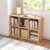 6 Cube Organizer Bookcase Oak Open Shelf