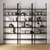 6-Shelf Tall Bookcase, Wall Mount Bookshelf with Natural Wood Finish and Industrial Metal Frame, Nutmeg/Matte Black, Set of 3 6-Shelf Tall Bookcase, Wall Mount Bookshelf with Natural Wood Finish and Industrial Metal Frame, Nutmeg/Matte Black, Set of 3