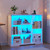 LED Bookcase with 3 Tiers, Motion Sensor and USB Charging - White LED Bookcase with 3 Tiers, Motion Sensor and USB Charging - White