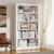 Metal White Bookshelf, 69" Tall Bookshelf with Adjustable Shelves, 5 Shelf Bookcase, Large Bookshelves and Bookcases, Book Shelf Organizer for Home Office, Library, Bedroom, Living Room Metal White Bookshelf, 69" Tall Bookshelf with Adjustable Shelves, 5 Shelf Bookcase, Large Bookshelves and Bookcases, Book Shelf Organizer for Home Office, Library, Bedroom, Living Room
