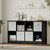 8 Cube Storage Organizer with 4 Fabric Drawers and Removable Shelves — Modular Cube Bookshelf for Bedroom, Living Room, or Home Office, Short Cube Bookcase for Toys, Decor,Black 8 Cube Storage Organizer with 4 Fabric Drawers and Removable Shelves — Modular Cube Bookshelf for Bedroom, Living Room, or Home Office, Short Cube Bookcase for Toys, Decor,Black