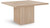 Mid-Century Modern Dining Table, Solid Wood Base, Natural Finish Oak Wood Veneer MDF Top, Square Top, Fluted Base, 54" W x 54" D x 31" H, Oak
