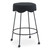 Fleur Black Boucle Fabric Counter Stool
