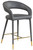 541Grey-C Destiny Collection Modern | Contemporary Upholstered Counter Stool, Grey Vegan Leather, 21.5" W x 22.5" D x 37.5" H