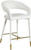 Destiny Cream Velvet Stool