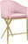 867Pink-C Xavier Collection Velvet Upholstered Counter Stool with Sturdy Gold Metal Legs, Pink, 23.5" W x 22.5" D x 38" H 867Pink-C Xavier Collection Velvet Upholstered Counter Stool with Sturdy Gold Metal Legs, Pink, 23.5" W x 22.5" D x 38" H
