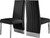 Dining Chair with Channel Tufted Back and Sturdy Metal Legs, Set of 2, Black Faux Leather Upholstered, 19.5" W x 27" D x 42" H Dining Chair with Channel Tufted Back and Sturdy Metal Legs, Set of 2, Black Faux Leather Upholstered, 19.5" W x 27" D x 42" H