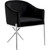 Velvet Upholstered Dining Chair with Sturdy Steel X Shaped Legs, 25.5" W x 24.5" D x 31.5" H, Black Velvet Upholstered Dining Chair with Sturdy Steel X Shaped Legs, 25.5" W x 24.5" D x 31.5" H, Black