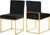 Velvet Upholstered Dining Chair with Durable Metal Base, Set of 2, 18" W x 22" D x 32" H, Black Velvet Upholstered Dining Chair with Durable Metal Base, Set of 2, 18" W x 22" D x 32" H, Black