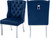 Navy Velvet Dining Chair (Set of 2) Navy Velvet Dining Chair (Set of 2)