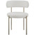 Upholstered Dining Chair, Rich Cream Boucle Fabric, Brushed Brass Finish Iron Frame, 22" W x 21" D x 30" H, Cream, Set of 2 Upholstered Dining Chair, Rich Cream Boucle Fabric, Brushed Brass Finish Iron Frame, 22" W x 21" D x 30" H, Cream, Set of 2