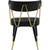 Velvet Upholstered Dining Chair with Gold Tipped Matte Black Metal Legs, Set of 2, Black, 22.5" W x 22.5" D x 32" H Velvet Upholstered Dining Chair with Gold Tipped Matte Black Metal Legs, Set of 2, Black, 22.5" W x 22.5" D x 32" H