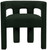 Boucle Fabric Upholstered Accent | Dining Chair, 25" W x 21" D x 27" H, Green
