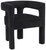 Velvet Upholstered Dining Chair with Soft Black Velvet, 25" W x 21" D x 27" H, Black Velvet Upholstered Dining Chair with Soft Black Velvet, 25" W x 21" D x 27" H, Black