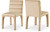 Velvet Upholstered Dining Chair with Luxurious Camel Velvet, Deep Channel Tufted Back, 19" W x 23" D x 34" H, Camel, Set of 2 Velvet Upholstered Dining Chair with Luxurious Camel Velvet, Deep Channel Tufted Back, 19" W x 23" D x 34" H, Camel, Set of 2
