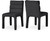 Boucle Fabric Upholstered Dining Chair, Rich Black Boucle Fabric, Deep Channel Tufted Back, 19" W x 23" D x 34" H, Black, Set of 2 Boucle Fabric Upholstered Dining Chair, Rich Black Boucle Fabric, Deep Channel Tufted Back, 19" W x 23" D x 34" H, Black, Set of 2