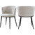 Upholstered Dining Chair with Rounded Back and Sturdy Iron Legs, Set of 2, 23.5" W x 23.5" D x 30" H, Cream Velvet, Matte Black Upholstered Dining Chair with Rounded Back and Sturdy Iron Legs, Set of 2, 23.5" W x 23.5" D x 30" H, Cream Velvet, Matte Black