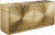 Golda Collection Modern | Contemporary Gold Leaf Sideboard/Buffet with Intricate Hand Carved Starburst Design, 66" W x 18" D x 31" H