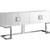 Beth Collection Modern | Contemporary Sideboard Buffet, Rich Chrome Stainless Steel Base, White Laquer Finish, 64" W x 18" D x 31" H, Cabinet Beth Collection Modern | Contemporary Sideboard Buffet, Rich Chrome Stainless Steel Base, White Laquer Finish, 64" W x 18" D x 31" H, Cabinet