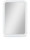 Mirror with Rich Wood Frame and White Finish, 28" W x 1.5" D x 42" H, White Mirror with Rich Wood Frame and White Finish, 28" W x 1.5" D x 42" H, White