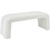 Boucle Fabric Upholstered Bench with Rich Cream Boucle Fabric and Deep Channel Tuft, 51.5" W x 17.5" D x 19" H, Cream