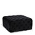 Black Velvet Upholstered Ottoman/Bench with Deep Button Tufting, Solid Wood Frame, Square, Black Velvet Upholstered Ottoman/Bench with Deep Button Tufting, Solid Wood Frame, Square,