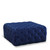 Navy Velvet Upholstered Ottoman/Bench with Deep Button Tufting, Solid Wood Frame, Square, Navy Velvet Upholstered Ottoman/Bench with Deep Button Tufting, Solid Wood Frame, Square,