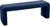 Velvet Upholstered Bench, 53" W x 14.75" D x 18.25" H, Navy Velvet Upholstered Bench, 53" W x 14.75" D x 18.25" H, Navy