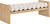 Bench with Solid Wood Rich Natural Finish, Luxurious Cream Boucle Fabric, 52" W x 19" D x 18" H, Cream Bench with Solid Wood Rich Natural Finish, Luxurious Cream Boucle Fabric, 52" W x 19" D x 18" H, Cream