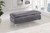 Velvet Upholstered Ottoman/Bench with Rich Gold or Chrome Legs, Grey Velvet Upholstered Ottoman/Bench with Rich Gold or Chrome Legs, Grey