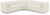 Modular Sectional with Soft Cream Velvet Fabric, Deep Channel Tufting, Curved Arms, 148" W x 80" D x 28" H, Cream Modular Sectional with Soft Cream Velvet Fabric, Deep Channel Tufting, Curved Arms, 148" W x 80" D x 28" H, Cream