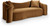 Sofa with Ultra Luxe Saddle 460 GSM Velvet, Rich Curves, 91" W x 34.5" D x 31" H, Saddle