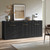 67" Fluted Black Sideboard Buffet Cabinet with 3 Drawers 67" Fluted Black Sideboard Buffet Cabinet with 3 Drawers