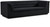 Velvet Upholstered Sofa with Soft Black Velvet Fabric, Deep Channel Tufting, Curved Arms, 94" W x 34" D x 28" H, Black Velvet Upholstered Sofa with Soft Black Velvet Fabric, Deep Channel Tufting, Curved Arms, 94" W x 34" D x 28" H, Black