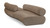 Modular Sofa with Soft Brown Chenille Cross Hatched Fabric, 108" W x 40" D x 27.5" H, Brown Modular Sofa with Soft Brown Chenille Cross Hatched Fabric, 108" W x 40" D x 27.5" H, Brown
