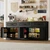 70” Large Sideboard Buffet Cabinet w/4 Doors,3 Drawers,Farmhouse Modern Kitchen Sideboard Cabinet w/8 Door Shelves,Wooden Coffee Bar Cabinets, Long Kitchen Buffet Table,Credenza for Dining Room,Black 70” Large Sideboard Buffet Cabinet w/4 Doors,3 Drawers,Farmhouse Modern Kitchen Sideboard Cabinet w/8 Door Shelves,Wooden Coffee Bar Cabinets, Long Kitchen Buffet Table,Credenza for Dining Room,Black