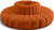 Modular Sofa with Soft Cognac Velvet, Deep Channel Tufting, Modular Design, 90 W x 90 D x 30 H, Cognac