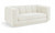 Loveseat with Soft Interwoven Fabric with Chenille and Fancy Yarn, Tufted Back, 70.25" W x 37.5" D x 30" H, Cream Loveseat with Soft Interwoven Fabric with Chenille and Fancy Yarn, Tufted Back, 70.25" W x 37.5" D x 30" H, Cream