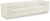 Modular Sofa with Soft Cream Velvet Fabric, Deep Channel Tufting, Curved Arms, 118" W x 35" D x 28" H, Cream