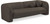 Boucle Fabric Upholstered Sofa with Rich Brown Boucle Fabric, Ball Pillows Included, 89" W x 34" D x 27" H, Brown