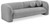 Boucle Fabric Upholstered Sofa with Rich Grey Boucle Fabric, Ball Pillows Included, 89" W x 34" D x 27" H, Grey