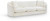 Sofa with Soft Cream Chenille Fabric, Solid Wood Inner Frame, Pillows Included, 92.5" W x 34" D x 27.5" H, Cream