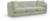 Sofa with Soft Mint Green Chenille Fabric, Solid Wood Inner Frame, Pillows Included, 92.5" W x 34" D x 27.5" H, Mint