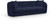 Sofa with Soft Navy Chenille Fabric, Solid Wood Inner Frame, Pillows Included, 92.5" W x 34" D x 27.5" H, Navy Sofa with Soft Navy Chenille Fabric, Solid Wood Inner Frame, Pillows Included, 92.5" W x 34" D x 27.5" H, Navy